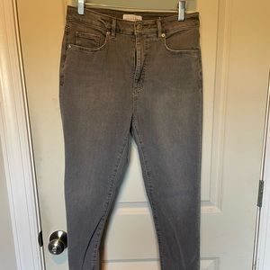 Loft Grey Cropped Skinny jeans